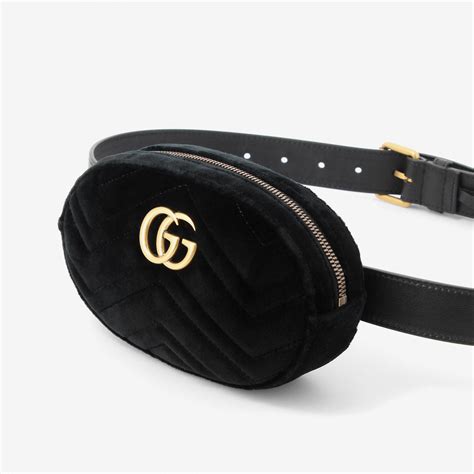 gucci velvet belt bag ebay|gucci black velvet marmont bag.